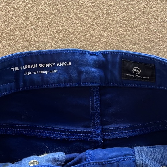 AG Farrah Skinny Ankle High Rise Leatherette Coated Jean- Size 26 R - Picture 8 of 13